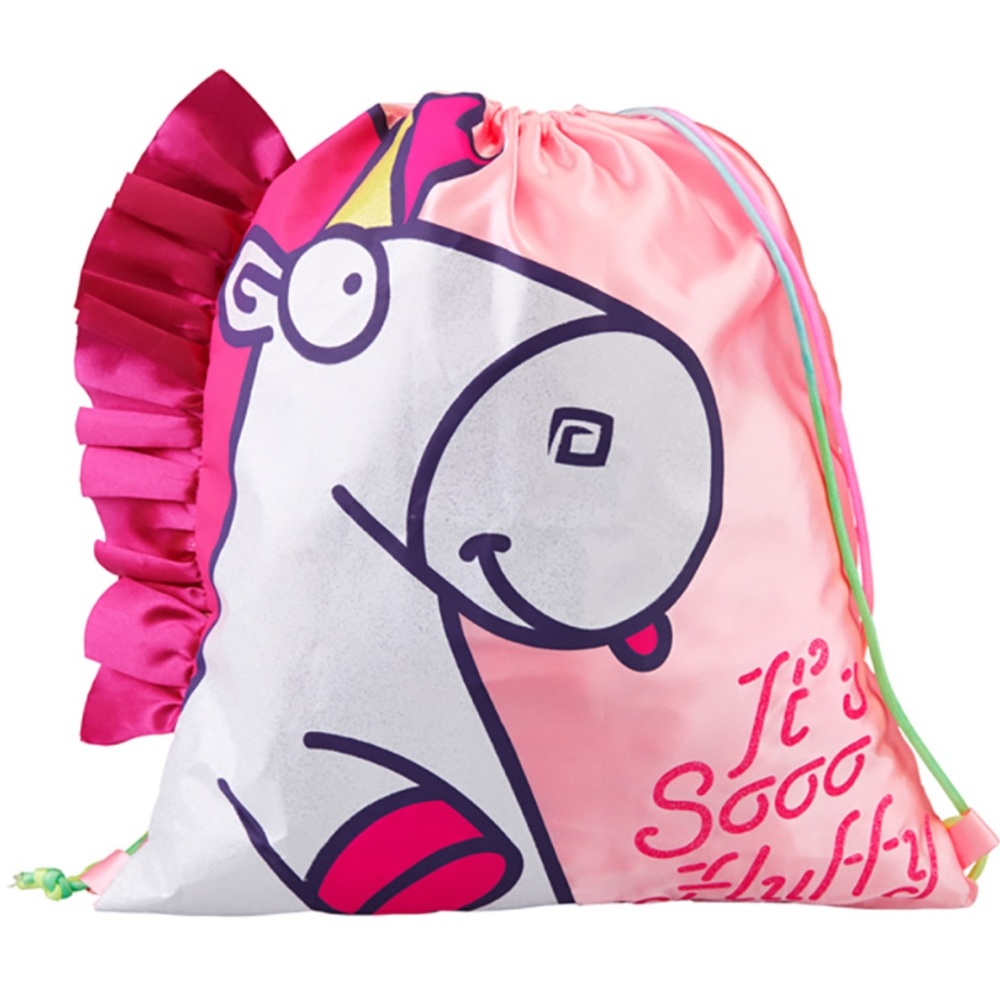 Despicable Me Universal Studios Park  Fluffy Unicorn Drawstring Backpack